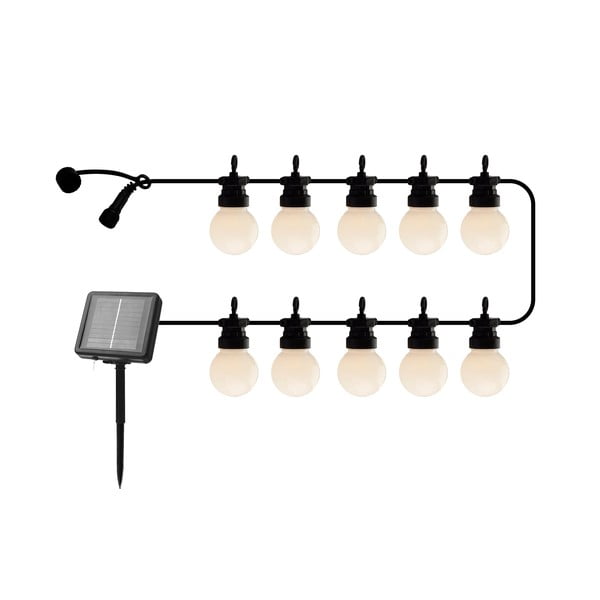 Svjetleći lanac broj žarulja 10 kom sa solarnim punjenjem dužina 300 cm Lucas Matte – Sirius