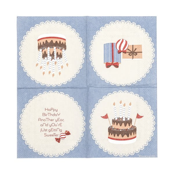 Papirnati ubrusi u setu 20 kom Oscar – Bloomingville Mini-image-4