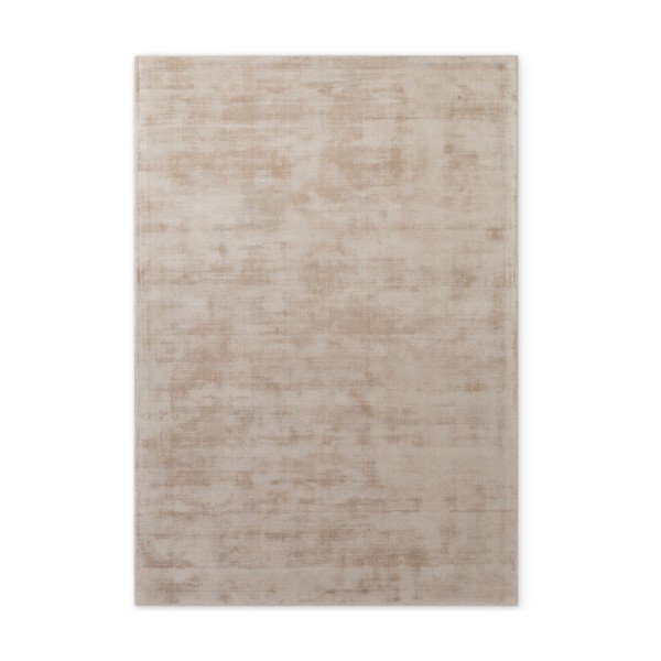 Bež ručno rađen tepih viskozan 80x150 cm Noemi – Vikosa