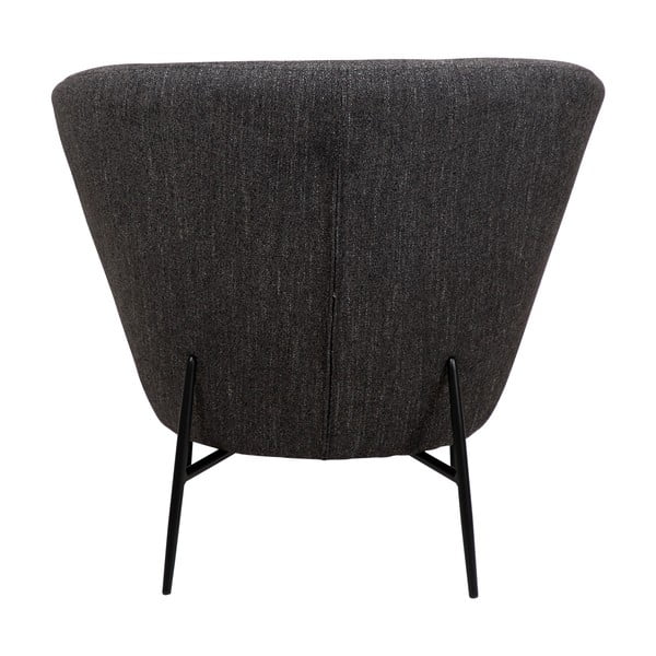 Antracitno siva fotelja od bouclé tkanine Orbit – DAN-FORM Denmark-image-2