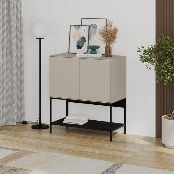 Crni/krem ormarić 80x90x40 cm Amira – Marckeric-image-3