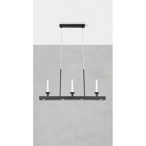 Crna metalna LED viseća svjetiljka s mogućnosti zatamnjivanja Dining – Markslöjd-image-1