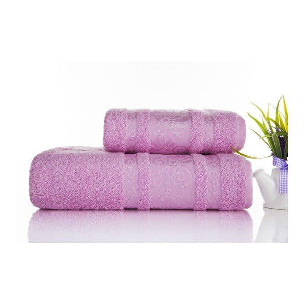 Set od 2 Carmen Pink ručnika, 50x90 i 70x140 cm