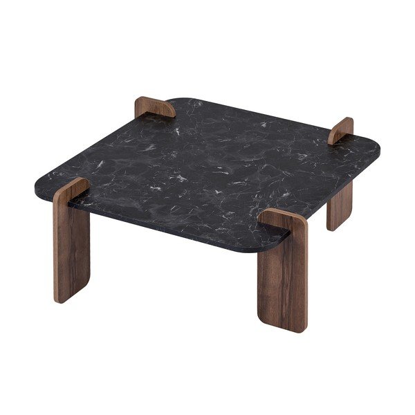 Crni stolić za kavu 90x90 cm Marais – Nordure-image-3