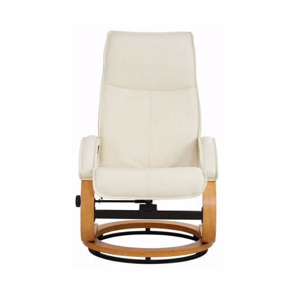 Støraa Rika krem kožna stolica i stolica za noge-image-3