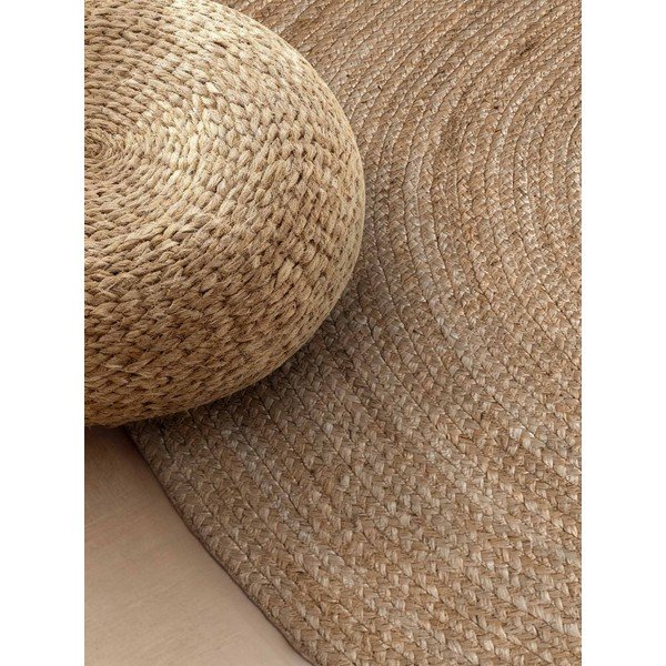 Obostrani/ručno rađen juten tepih u tamnoj prirodnoj boji 160x230 cm Braided – Hanse Home-image-3