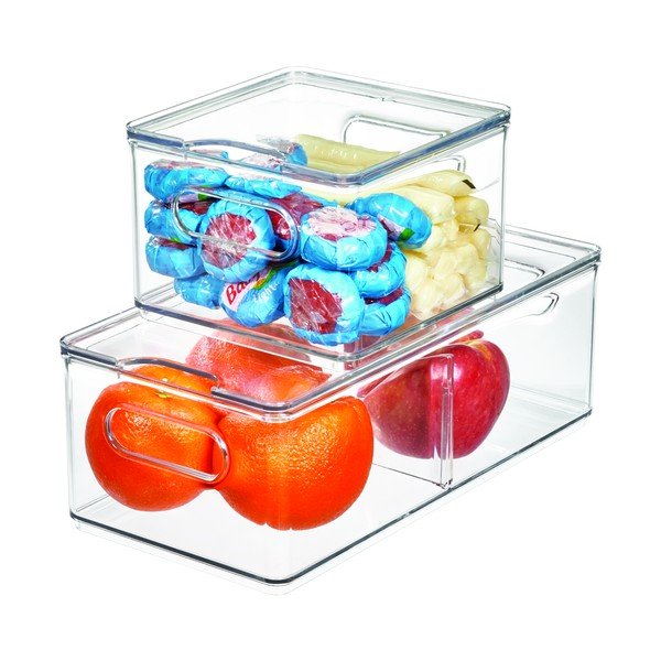 Prozirna kutija za odlaganje s poklopcem iDesign The Home Edit, 15,2 x 15,2 cm-image-4