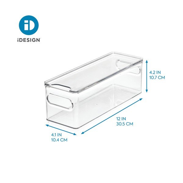 Prozirna kutija za odlaganje s poklopcem iDesign The Home Edit , 31,1 x 10,8 cm-image-4