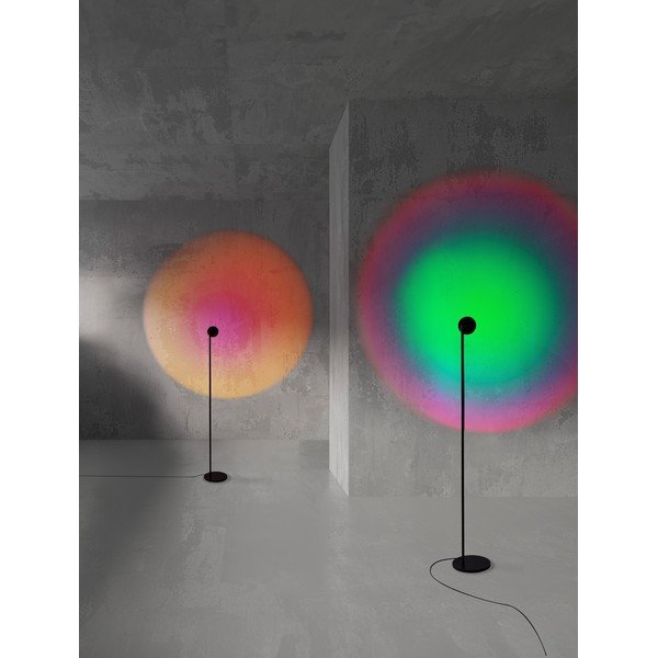 Mat crna metalna LED stojeća svjetiljka sa savitljivom konstrukcijom/s mogućnosti zatamnjivanja (visina 121 cm) Irida – Nova Luce-image-1