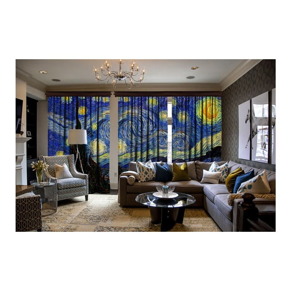 Set od 3 zavjese Curtain Malisto, 140 x 260 cm