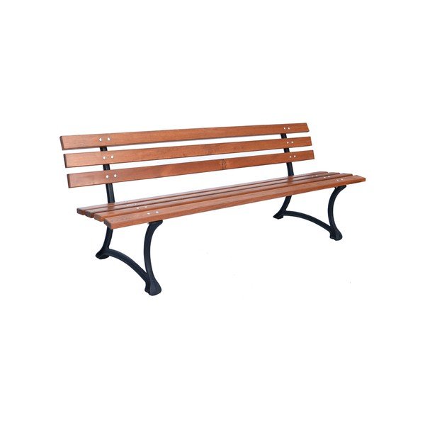 Vrtna klupa od masivnog drveta u prirodnoj boji – Rojaplast-image-2