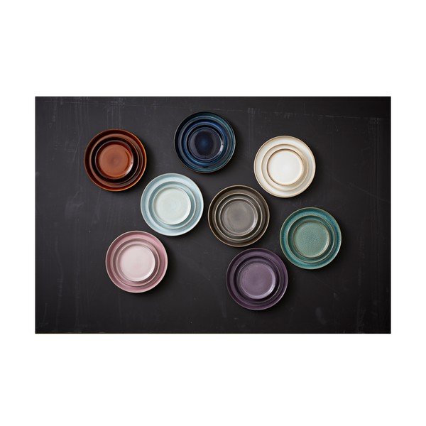 Crni/plavi desertni tanjur od kamenine ø 21 cm Gastro Dark Blue/Black – Bitz-image-3