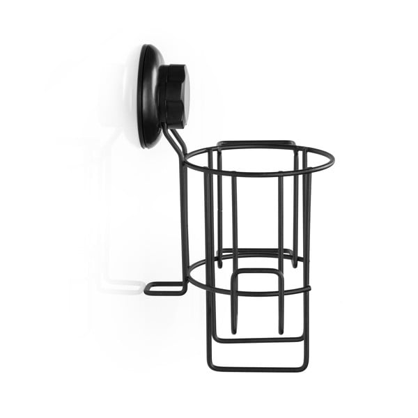 Crni zidni nosač za sušilo za kosu Compactor Bestlock-image-3