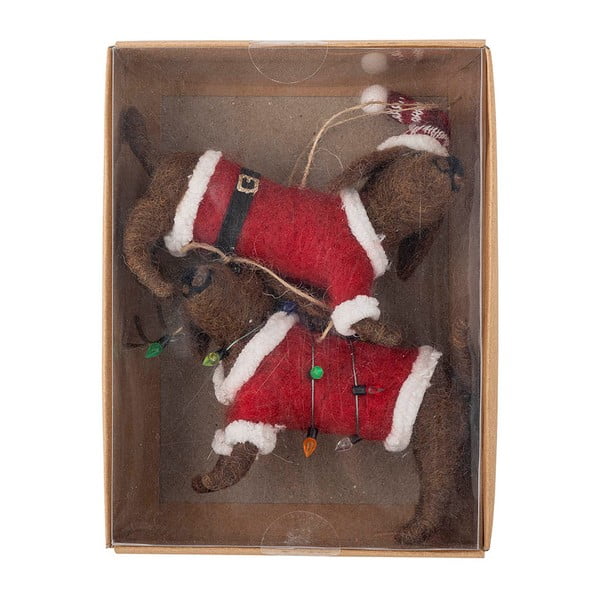 Vuneni ukrasi za božićno drvce u setu 2 kom 12 cm Monty – Bloomingville-image-3