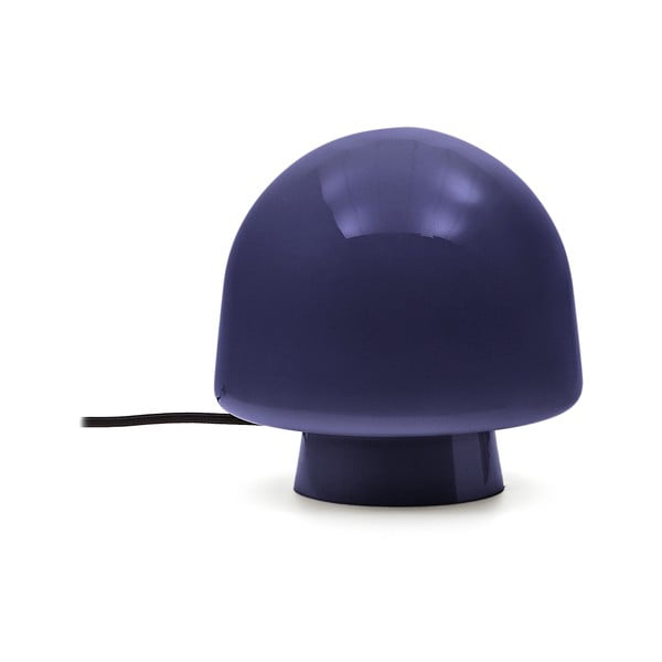 Tamno plava stolna lampa sa staklenim sjenilom (visina 20 cm) Reig – Kave Home