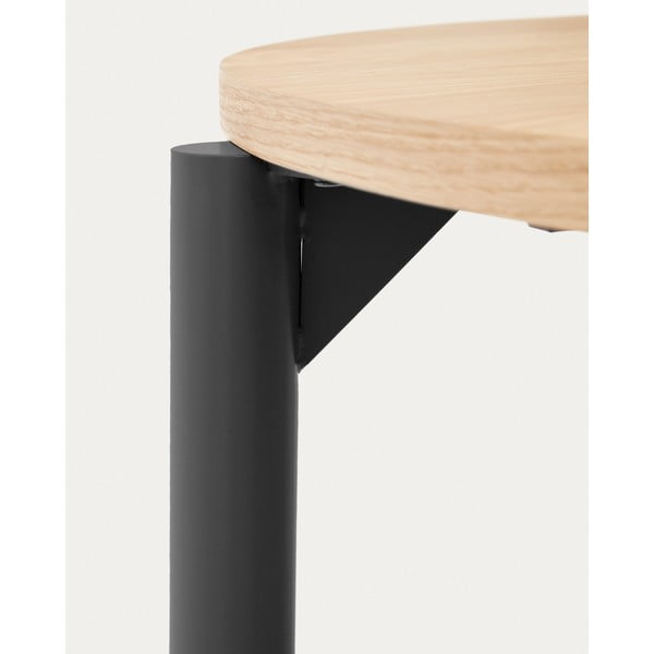 Proširiv blagovaonski stol s pločom stola u dekoru hrasta u prirodnoj boji 90x120 cm Montuiri – Kave Home-image-1