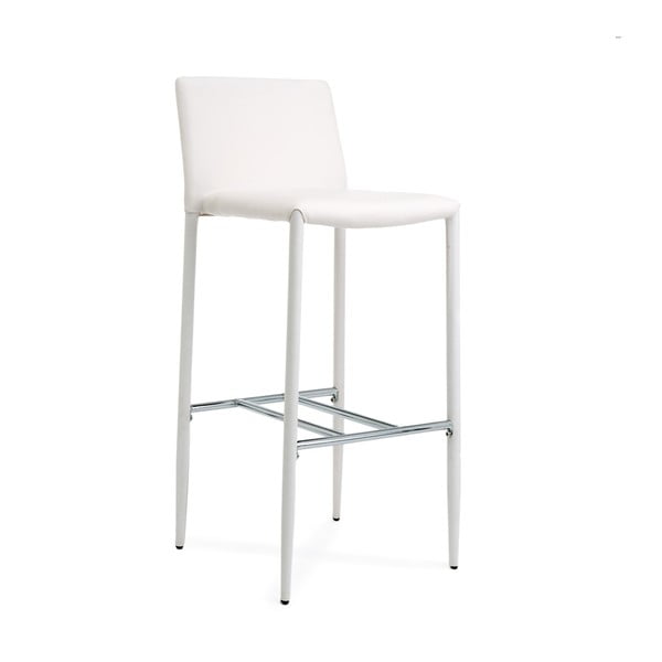 Bijela barska stolica s presvlakom od eko kože Tomasucci Lion