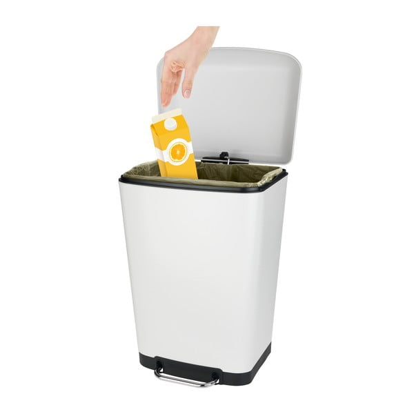 Bijela kanta za smeće s pedalom Wenkoo, 30 L-image-2