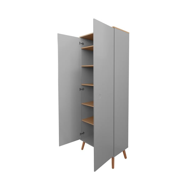 Sivi ormar na hrastovim nogama Tenzo Dot-image-4