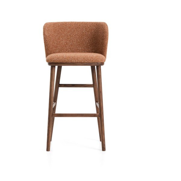 Podstavljena barska stolica boja terakote (visine sjedala 75 cm) Ciselia – Kave Home-image-4