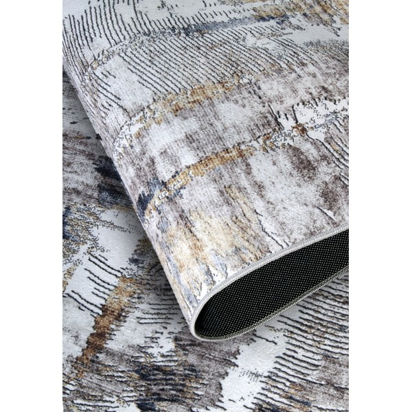 Svijetlo sivi tepih 160x230 cm Malard Anthracite Gold – Elle Decoration-image-3