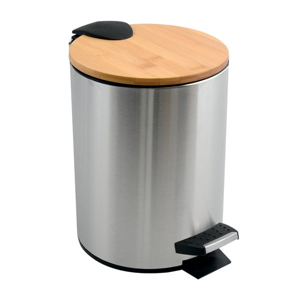 Željezna kanta za smeće s pedalom u mat srebrnoj boji 3 l   Adonis – Spirella