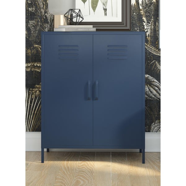 Plavi metalni ormarić 80x102 cm Bradford - Queer Eye-image-1