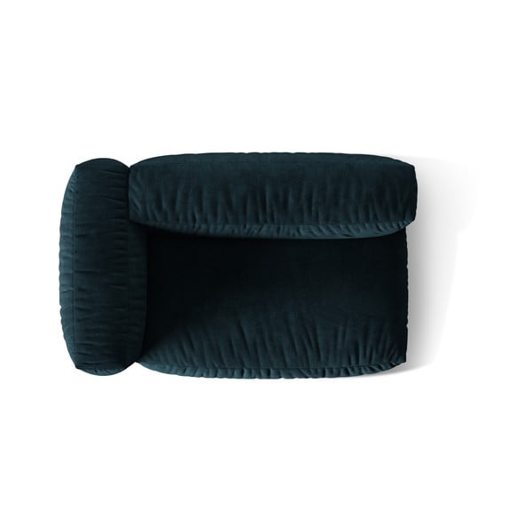 Tamno plava baršunasti modularna sjedeća garnitura (s lijevim kutom) Martina – Micadoni -image-3