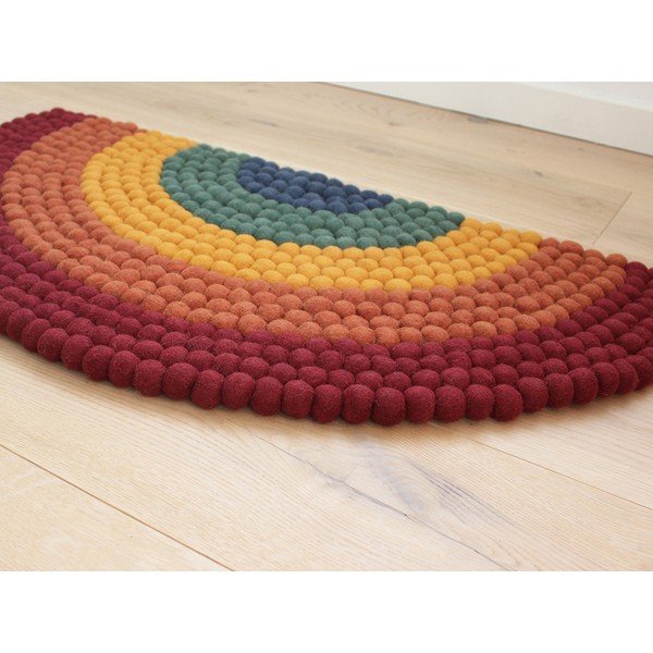 Dječji tepih od vunenih pompona Wooldot Ball Rugs Rainbow Multi-image-1