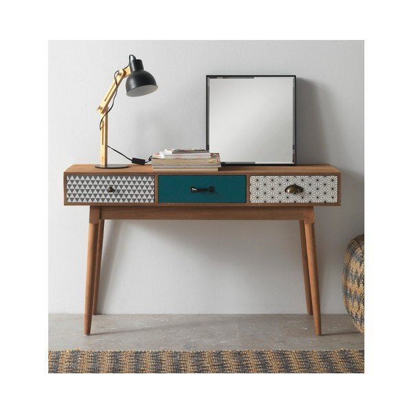 Crna stolna svjetiljka Guske Drvena-image-2