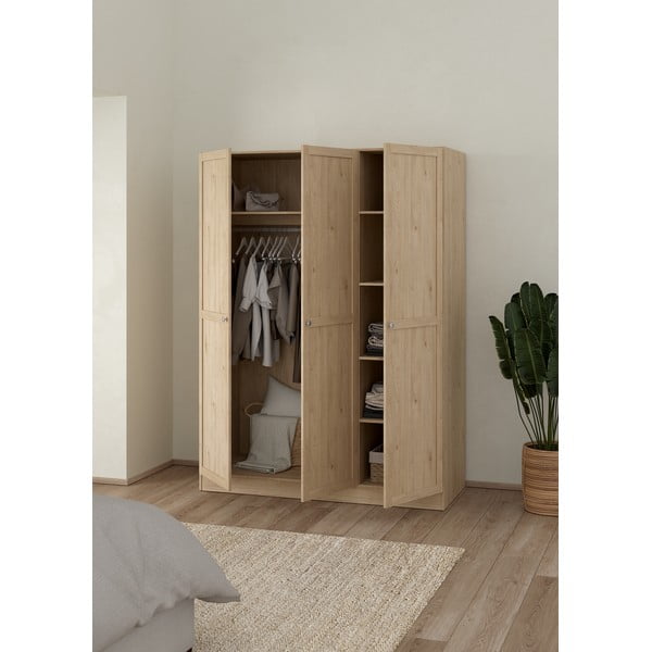 Ormar u dekoru hrasta u prirodnoj boji 147x200 cm Billund – Tvilum-image-2