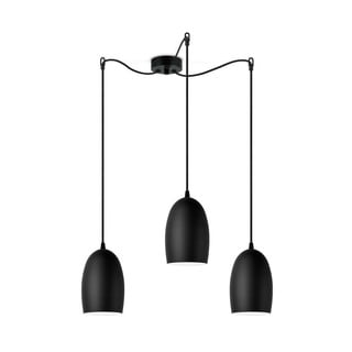 Crna trodijelna viseća lampa Sotto Luce UME Matte ⌀ 14 cm