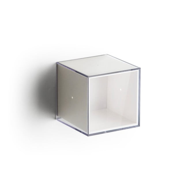 Bijela zidna kutija (zatvorena) s prozirnim poklopcem Qualy Pixel Cube