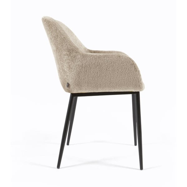 Bež podstavljena blagovaonska stolica Konna – Kave Home-image-4