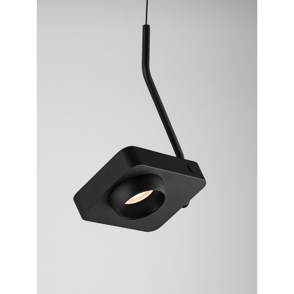 Crna LED viseća svjetiljka aluminijska sa savitljivom konstrukcijom/s mogućnosti zatamnjivanja Kedros – Nova Luce-image-1
