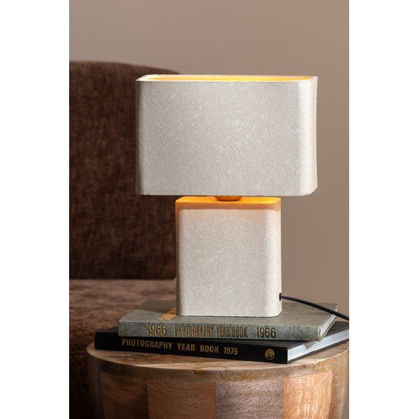 Bež metalna stolna lampa (visina 33 cm) Boaz Recto – Leitmotiv-image-1