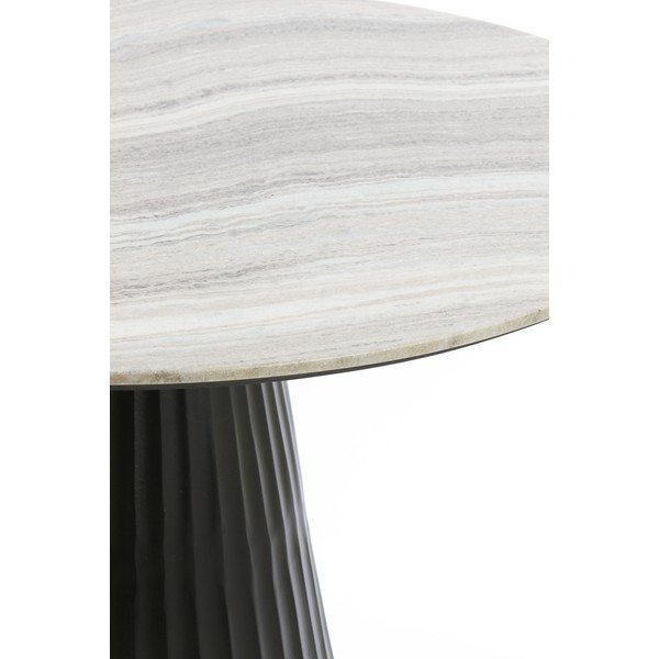 Okrugao blagovaonski stol s mramornom pločom ø 100 cm Rianne – Light & Living-image-2