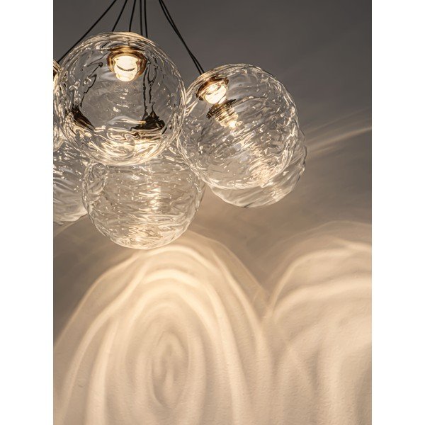 Mjedena staklena LED viseća svjetiljka s mogućnosti zatamnjivanja ø 42 cm Blazik – Nova Luce-image-1