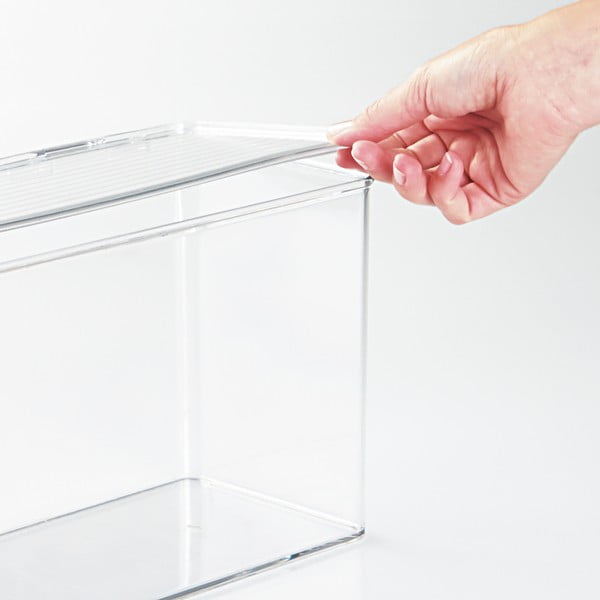 Prozirna kutija za pohranu s poklopcem IDSIGN, 14,5 x 34 cm-image-1