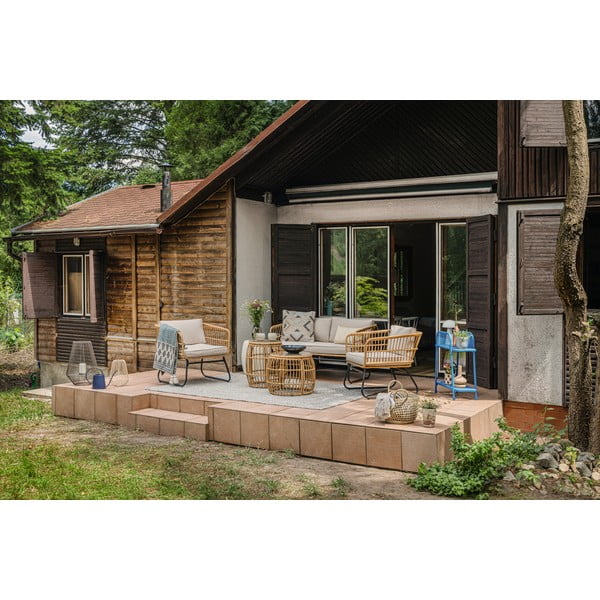 Okrugli vrtni stolić od umjetnog ratana ø 55,5 cm Vistdal - Bonami Essentials-image-3