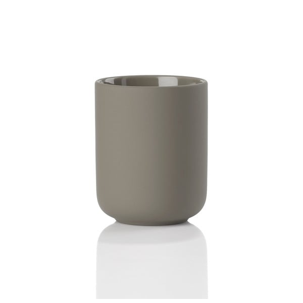 Smeđa keramička čašica za četkice za zube Ume - Zone-image-3
