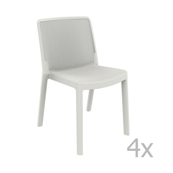 Set od 4 bijele vrtne stolice Resol Fresh Garden