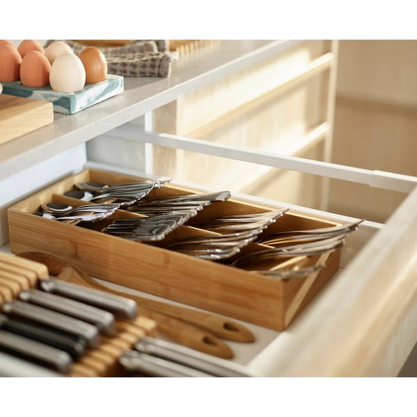 Organizator pribora od bambusa u prirodnoj boji 17,5 x 38 cm DrawerStore – Joseph Joseph-image-4