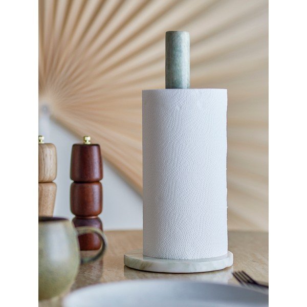 Svijetlo zeleni mramoran stalak za papirnate ručnike ø 15 cm Emy – Bloomingville-image-1