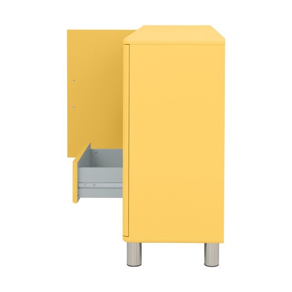 Žuta niska komoda 146x92 cm Malibu - Tenzo-image-3