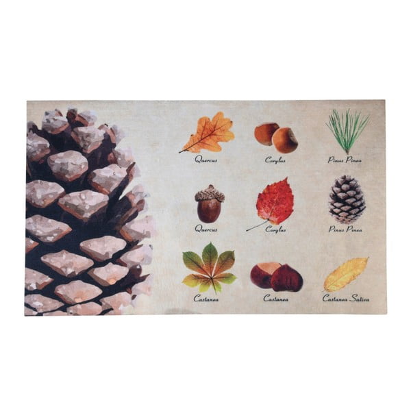 Podloga s dizajnom listova i plodova Esschert Design, 45,4 x 75 cm