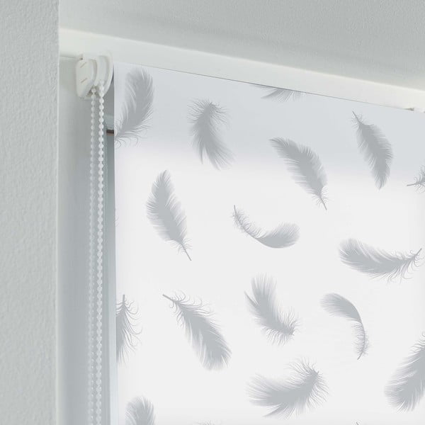 Bijele tekstilne rolete  90x180 cm Envolea – douceur d'intérieur-image-1