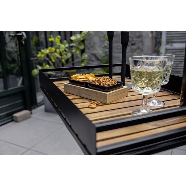 Crne keramičke zdjele za posluživanje u setu od 2 s pladnjem Elo - Wenko-image-3