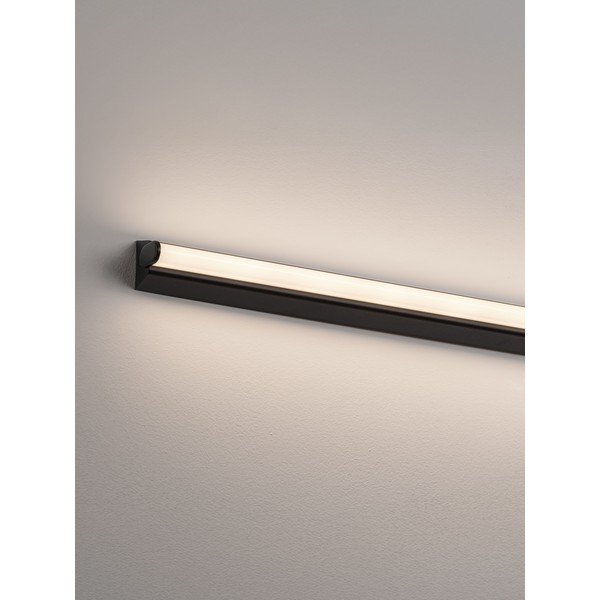 Mat crna LED zidna lampa aluminijska Endo – Nova Luce-image-1