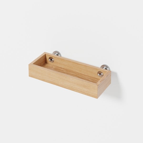 Zidna polica za kupaonicu od hrastovine Wireworks Yoku-image-1